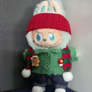 Christmas Outfit For Labubu Monsters Plush Pendant